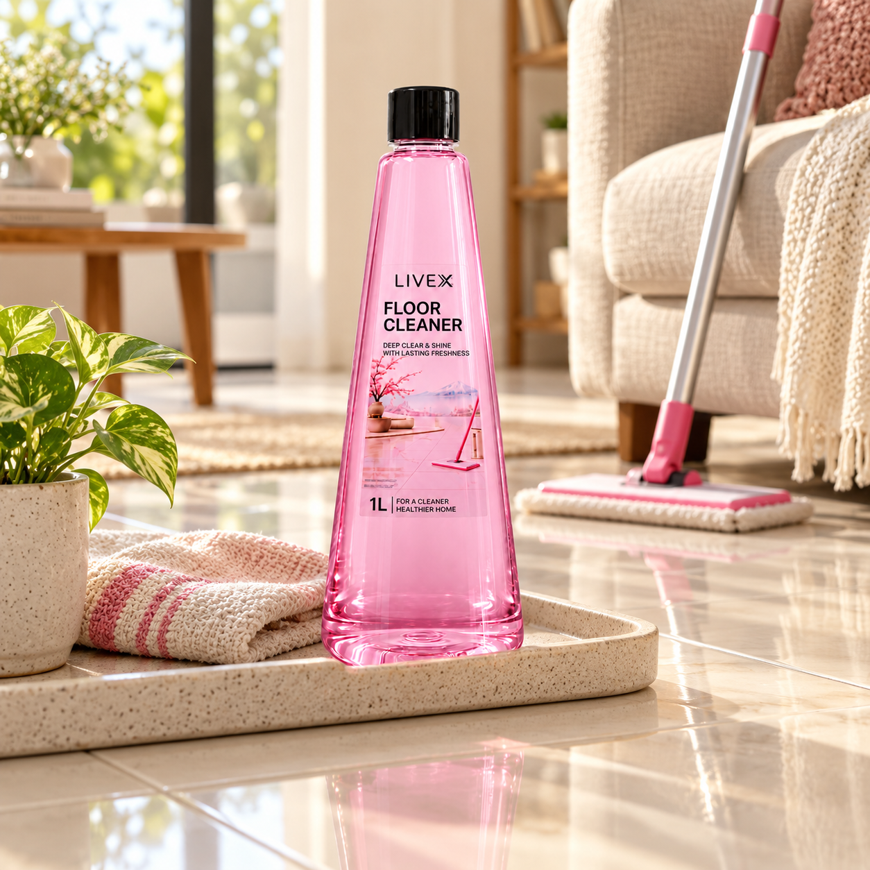 Livex Floor Cleaner in a home setting