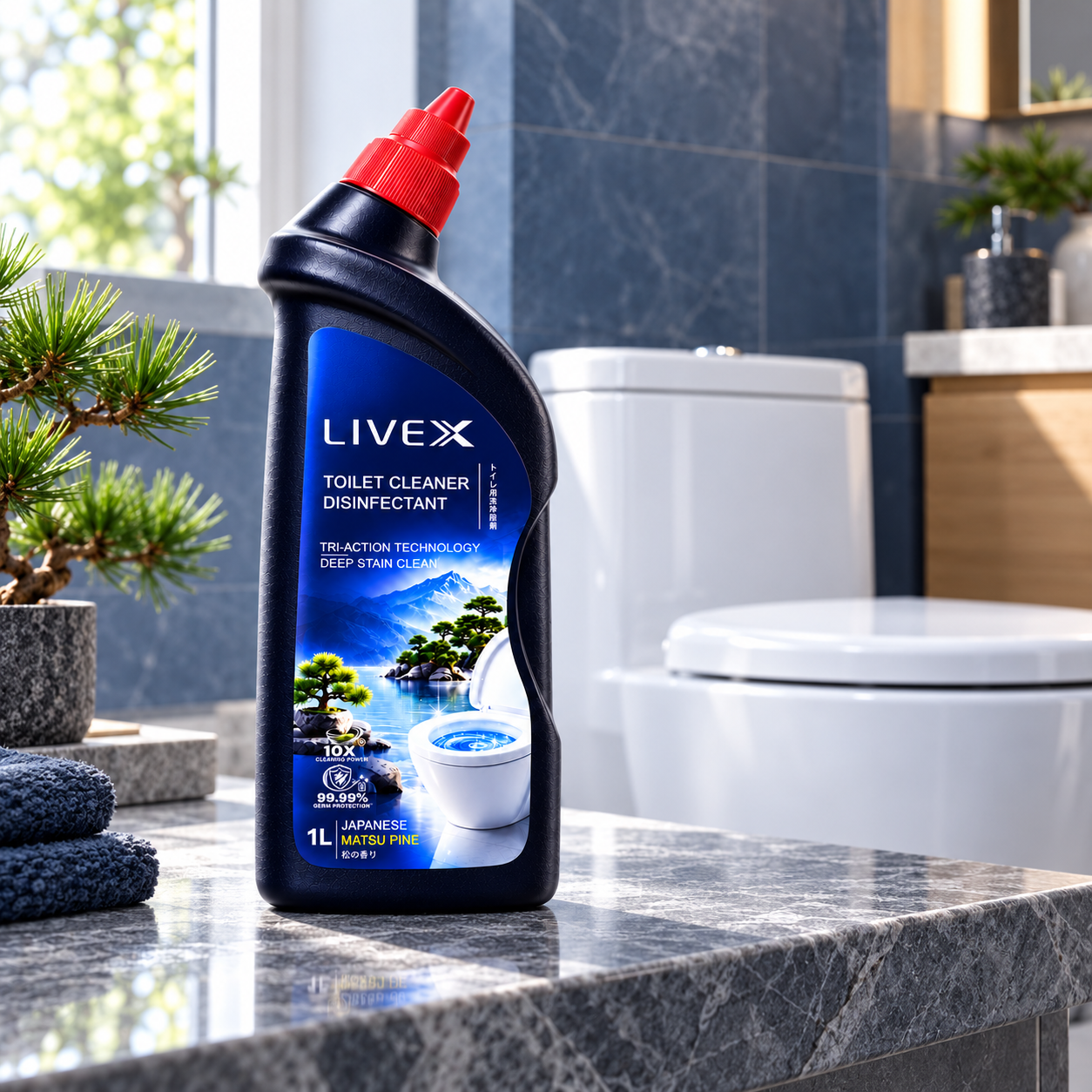 Livex Toilet Cleaner in a home setting
