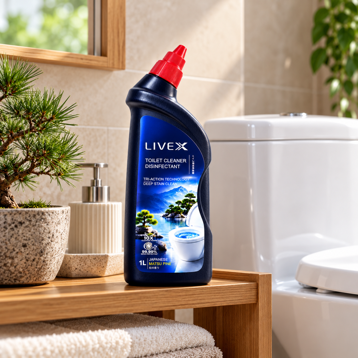 Livex Toilet Cleaner in a home setting